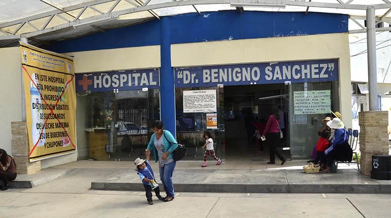 La entrada al Hospital Benigno Sánchez de Quillacollo, a 12 kilómetros de la ciudad. | Hernán Andia