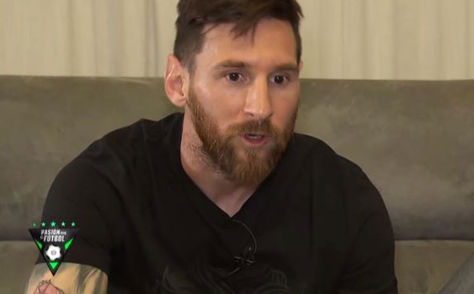 Argentina. Lionel Messi durante la entrevista con Canal Trece. Foto: @eltreceoficial 