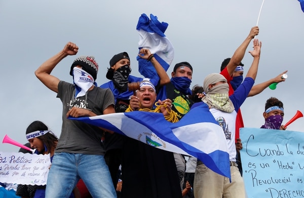 Los manifestantes piden la democratización del país y la renuncia de Daniel Ortega (REUTERS/Oswaldo Rivas)