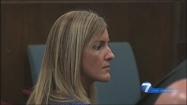 Jessica Langford, durante el juicio en su contra