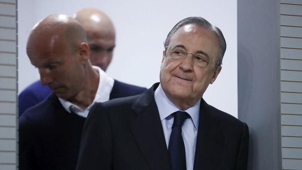 Florentino Pérez expresó su sorpresa por la inesperada renuncia del Real Madrid (Reuters)