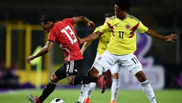 Colombia se enfrenta con Egipto en un amistoso previo al Mundial (AFP)