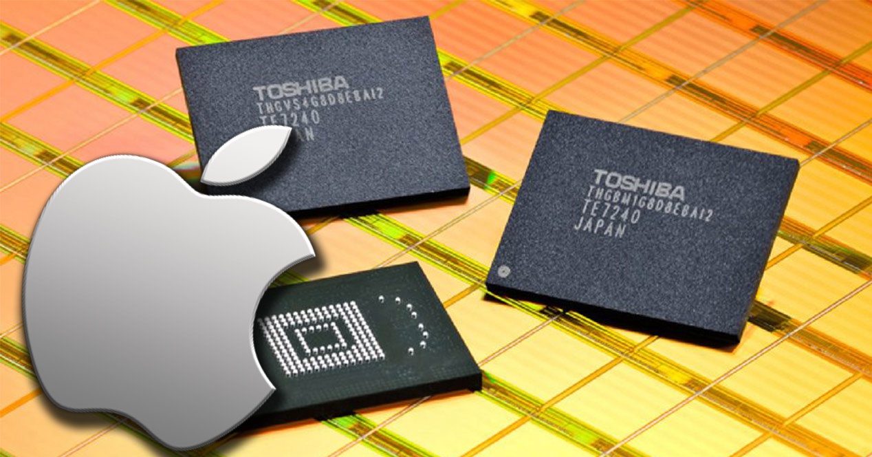 Memoria Flash Toshiba para iPhones