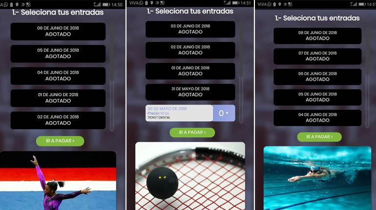 Para el nado sincronizado, gimnasia rítmica o el ráquetbol, las localidades por la red están agotadas. | Los Tiempos