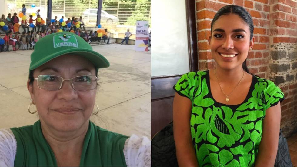 Juana Iraís Maldonado y Pamela Terán, las dos candidatas asesinadas en México.