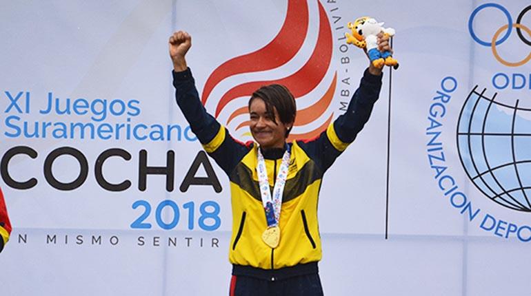 La ciclista colombiana Ana Cristina Sanabria. | Mauricio Rocabado