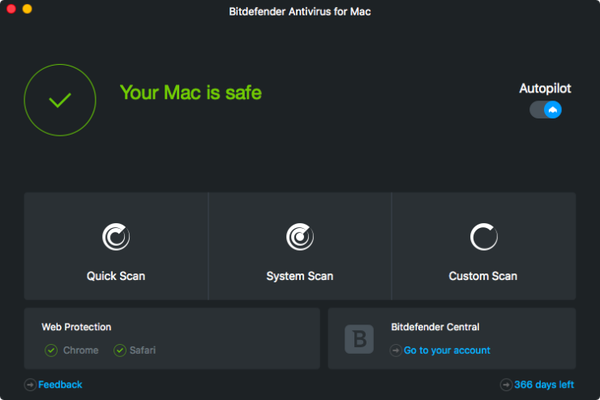 BitDefender, el antivirus para Mac que PCMag destacó como favorito, ofrece también VPN.