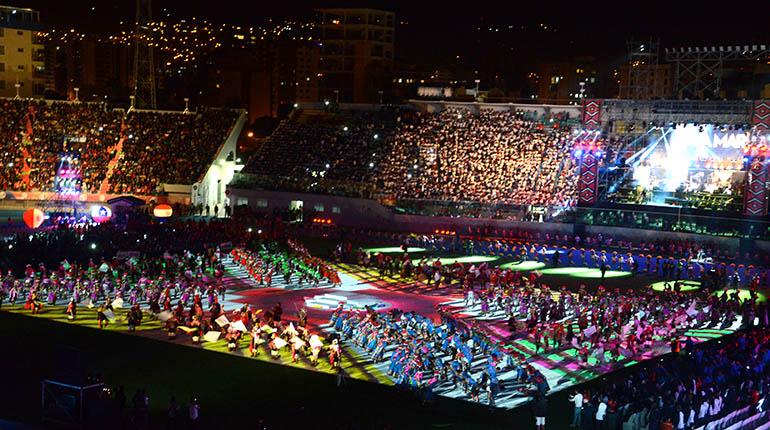 El acto inaugural de los XI Juegos Suramericanos. | Foto archivo | Martín Numbela