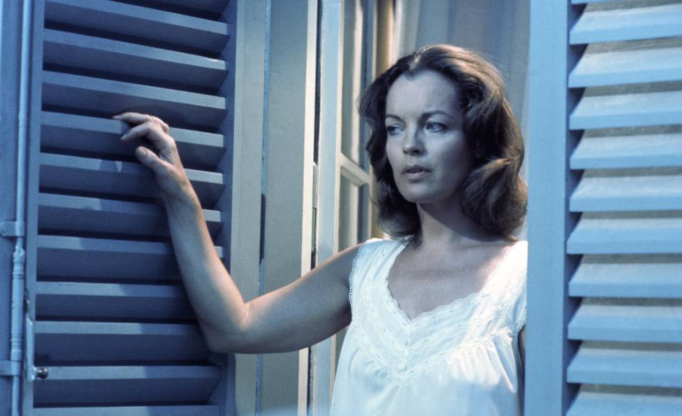 Romy Schneider en un fotograma de 