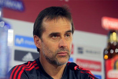 Julen Lopetegui durante una rueda de prensa. Foto: Archivo EFE