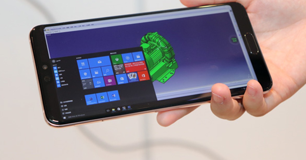 Windows 10 ejecutándose en smartphones Huawei