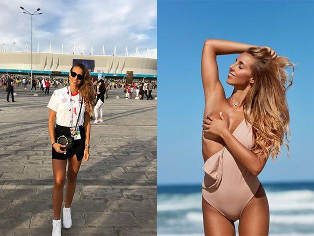 Le hizo el histórico gol a Brasil y ahora es su esposa es furor en las redes sociales