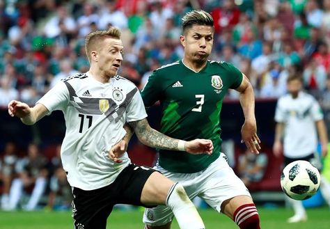 Partido entre México y Alemania este domingo 17 de junio en el Mundial Rusia 2018. Foto: EFE
