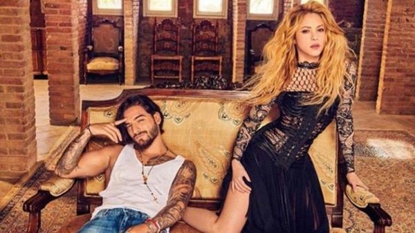 Los cantantes colombianos Maluma y Shakira han colaborado en tres temas
