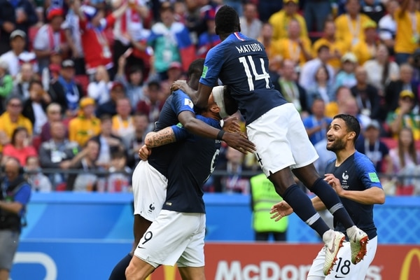 Francia viene de ganarle en el debut a Australia, el último rival de Perú en la fase de grupos (AFP)