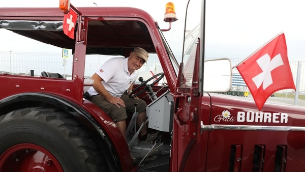 El tractor tiene más de 50 años y está en perfecto estado (Reuters)
