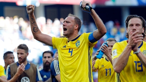 Suecia se impuso por 1 a 0 en su debut ante Corea del Sur (Foto: AP)