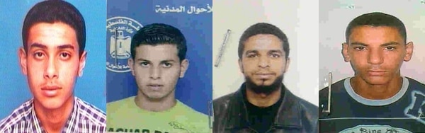 Los terroristas de Hamas identificados por Israel