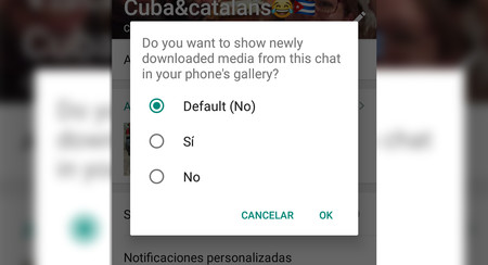 Cómo ocultar las fotos de determinados grupos de WhatsApp