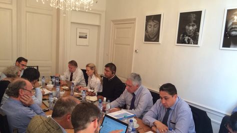 El equipo jurídico nacional e internacional se reúne en La Haya para la defensa del Silala. Foto:Cancillería