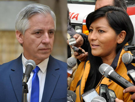 El vicepresidente García y la alcaldesa Chapetón.