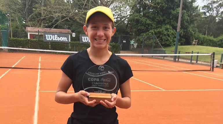 La tenista cochabambina Gabriela Cortés. | Los Tiempos