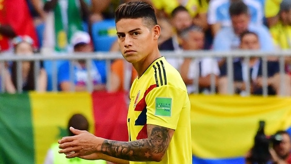 James Rodriguez se retiró furioso del campo de juego