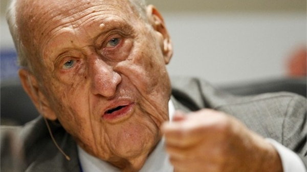 El brasilero Joao Havelange, ex presidente de la FIFA.