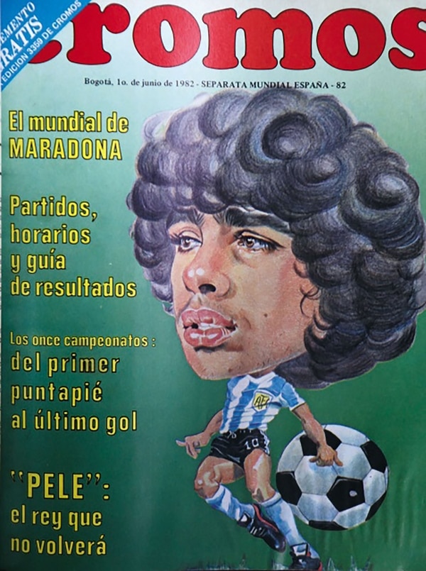 Separata mundialista de la revista colombiana Cromos, entregada durante el Mundial España 82.