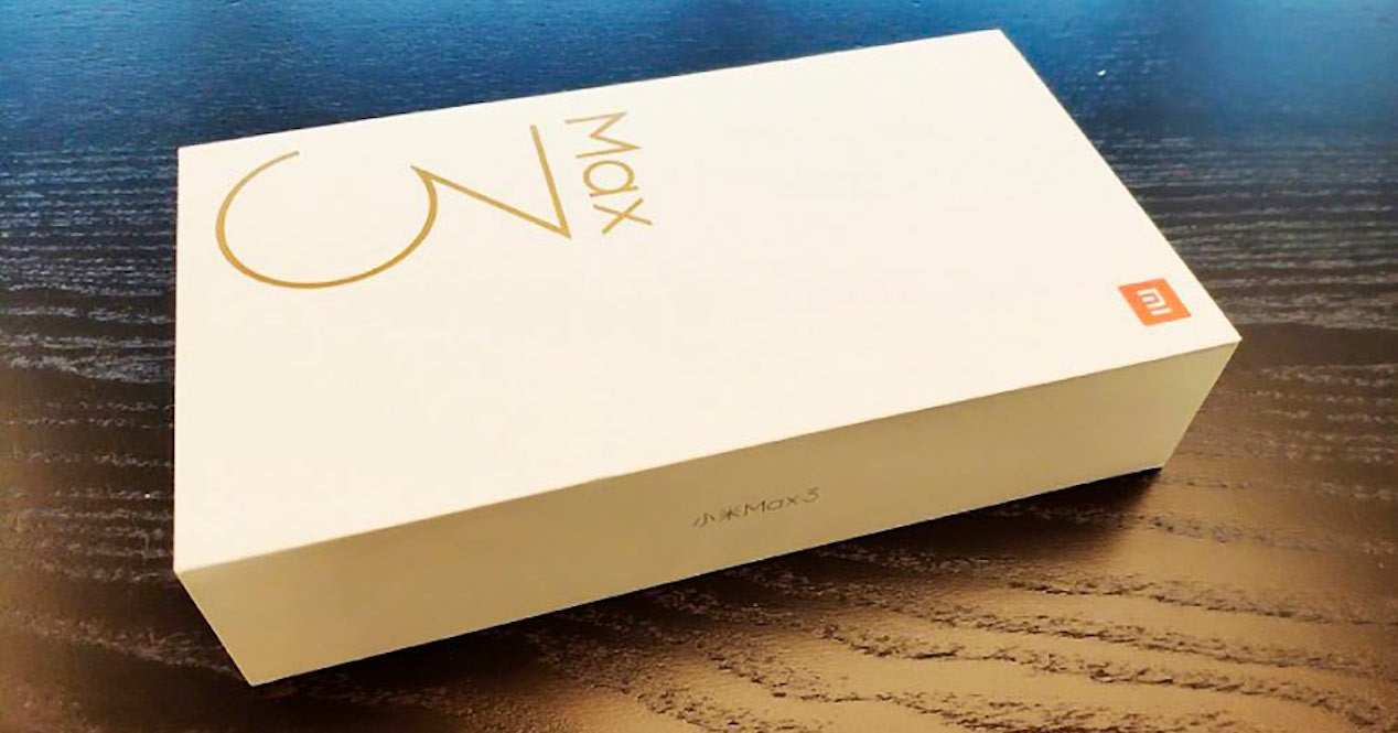 caja del xiaomi mi max 3