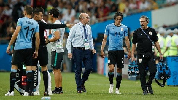 Stuani reemplazó a Cavani en el partido contra Portugal y es la primera opción (AFP)