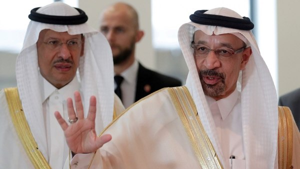 El ministro saudita de Petróleo, Khalid al-Falih, en una reunión de la OPEP en Austria (Reuters)