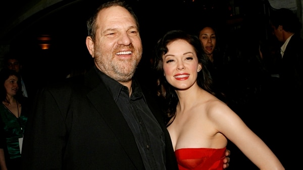 Rose McGowan y Harvey Weinstein, 2007 (Kevin Winter/Getty Images)