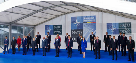 La cumbre de jefes de Estado de la OTAN en Bruselas. Foto: EFE