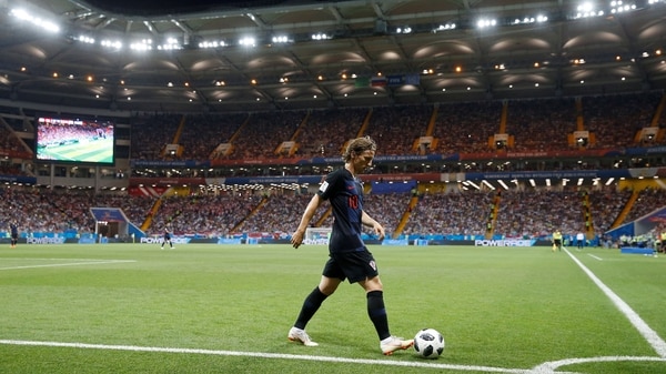 Luka Modric en el partido ante Islandia por la fase de grupos en Rusia 2018 (REUTERS/Marko Djurica)