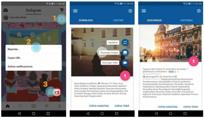 descargar videos instagram