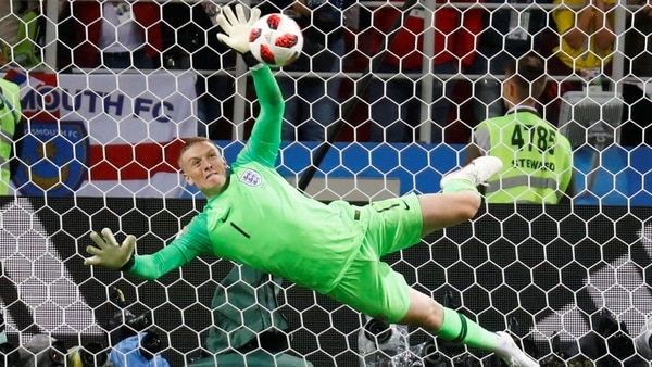 Jordan Pickford fue uno de los más destacados del Mundial, en un certamen que tuvo a varios arqueros en buen nivel (Reuters)