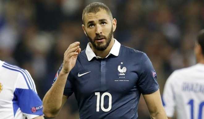 Karim Benzema con la camiseta de Francia, una imagen que no se repetirá en el corto plazo.