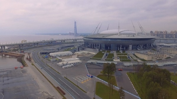 El Zenit Arena es uno de los estadios más grandes y será utilizado pro el club más importante de la ciudad