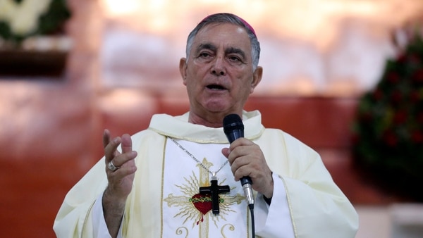 El obispo durante un acto en Chilpancingo, México (Reuters)