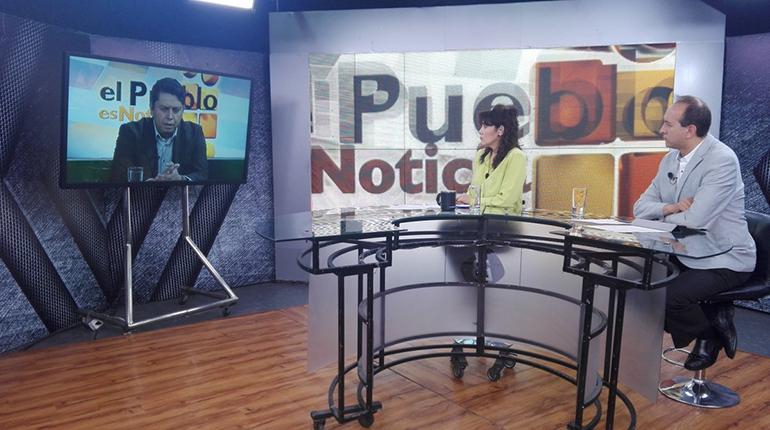 El presidente de YPFB, Óscar Barriga, durante su participación en el programa El Pueblo es Noticia. | @es_pueblo