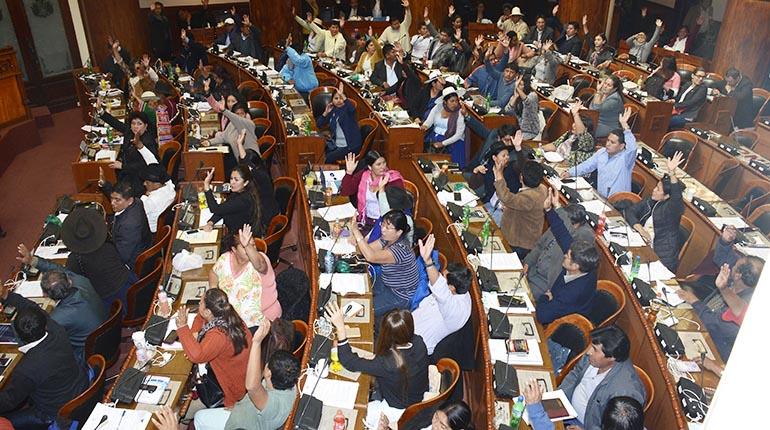 Una sesión del pleno de la Asamblea Legislativa. | ABI