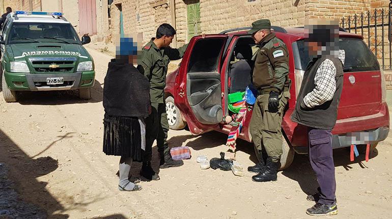 Una boliviana fue detenida en Salta, Argentina, cerca de la frontera con Bolivia. | Gendarmería argentina