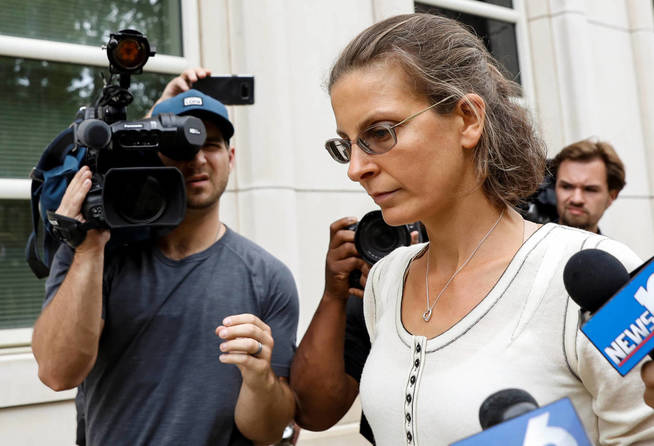 La heredera de Seagram, tras su detención. (Reuters)