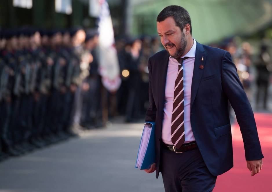 El ministro del Interior italiano, Matteo Salvini, el 12 de junio de 2018. (EFE)