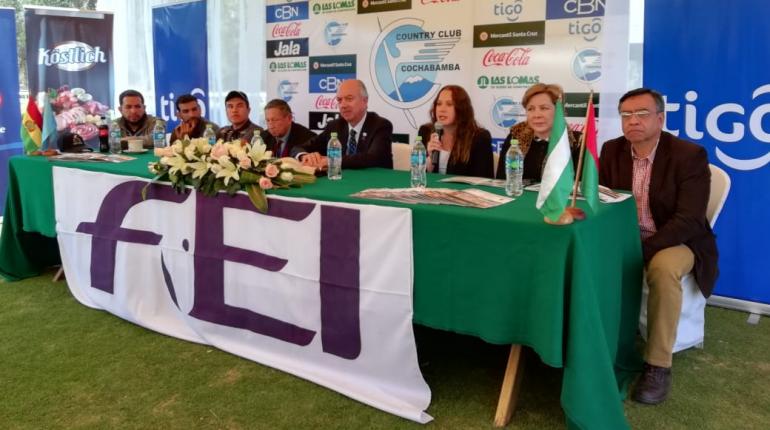 La presentación del evento FEI. | Los Tiempos