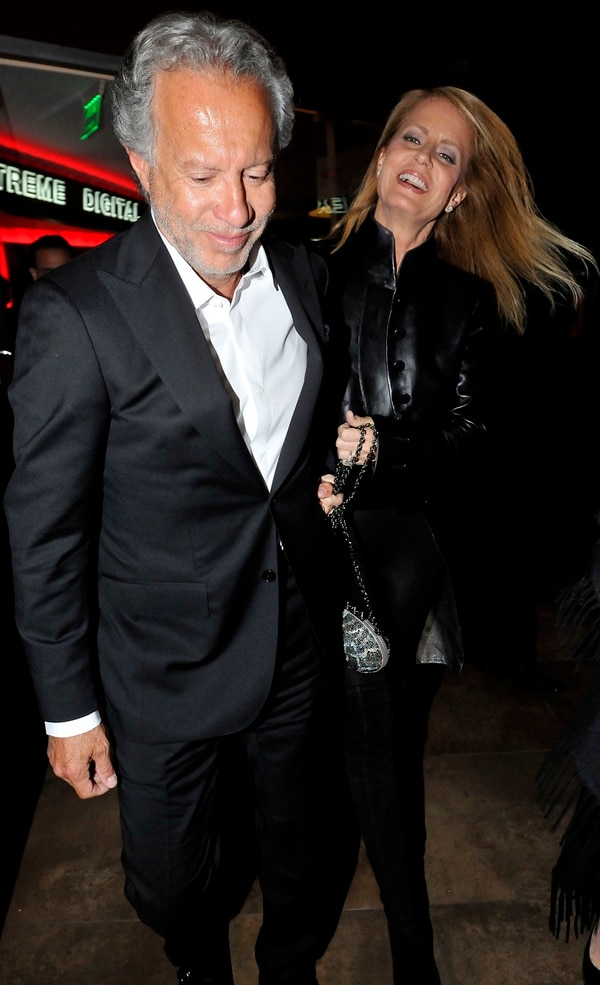 Del brazo, rumbo al casamiento: Patricio y una Bolocco que se muestra muy feliz (Fotos: Teleshow)