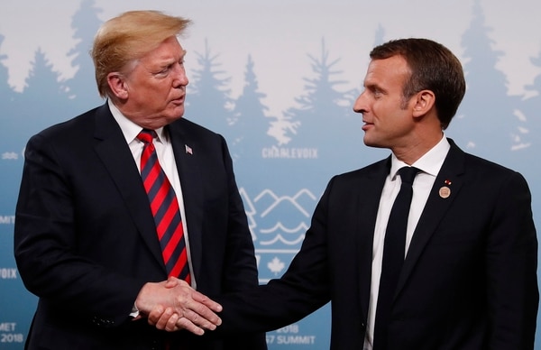 El apretón de manos con Trump (REUTERS/Leah Millis)