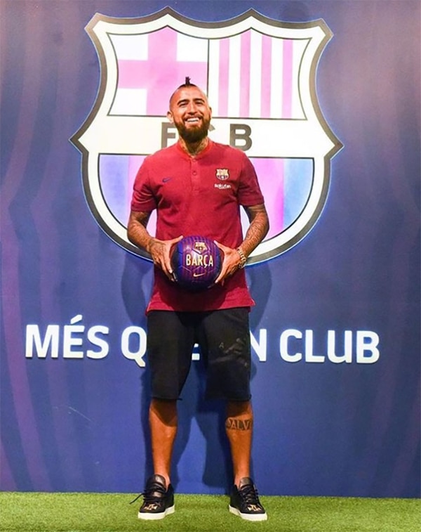 La primera imagen de Arturo Vidal en el Barcelona