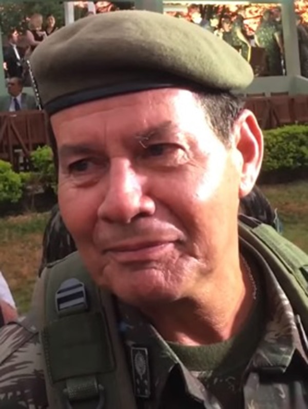El ex general del ejército retirado en 2017, Antonio Hamilton Mourao (Wikipedia)
